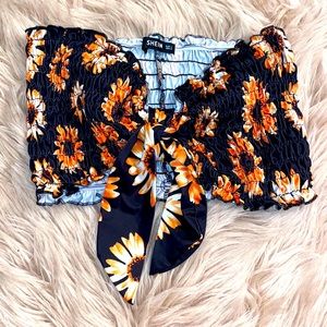Crop top sunflower